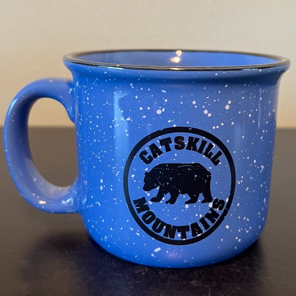 Catskill Mountains New York Souvenir Camping Style Stoneware Mug ~ Black Bear